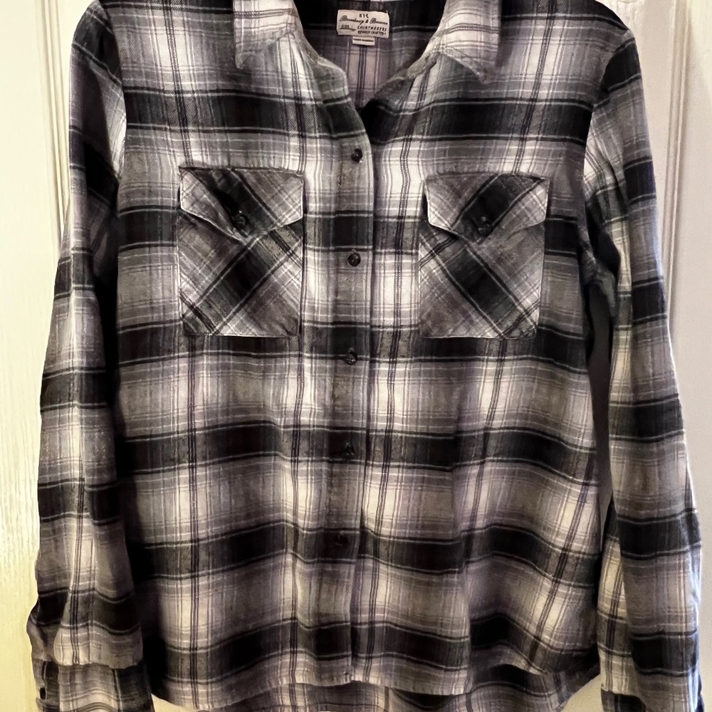 Plaid Flannel Button Down